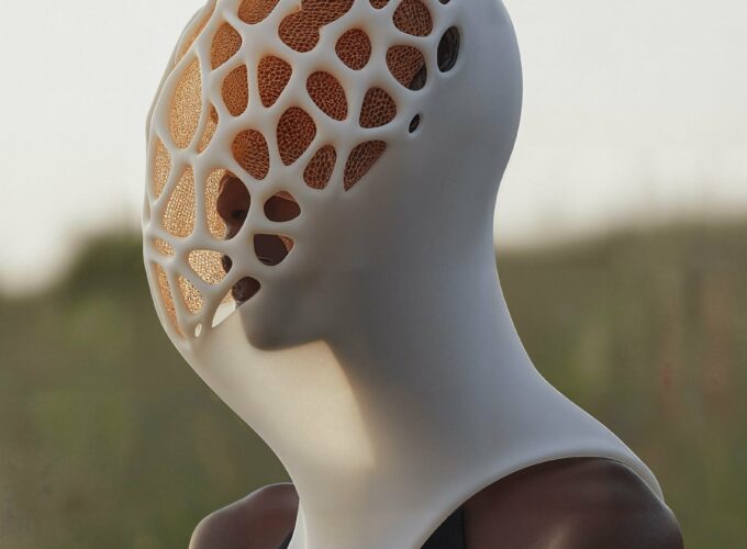 Futuristic Headpiece Art