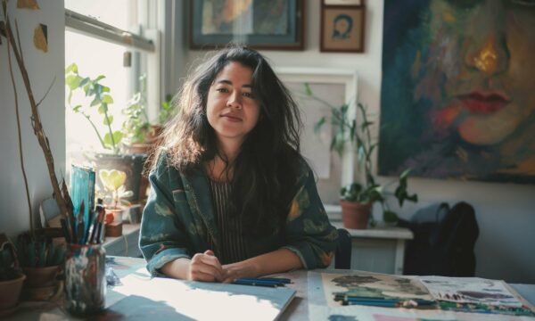 Artist in Her Studio Artist in Her Studio