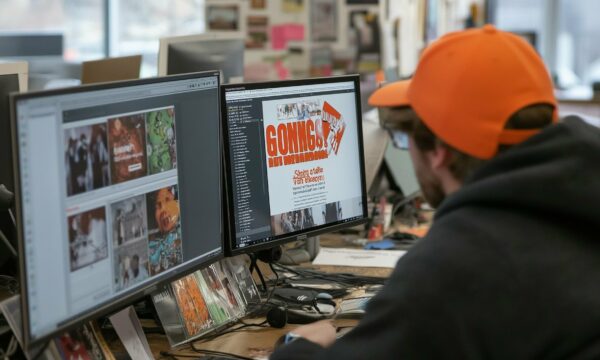 Creative Workspace with Designer Creative Workspace with Designer