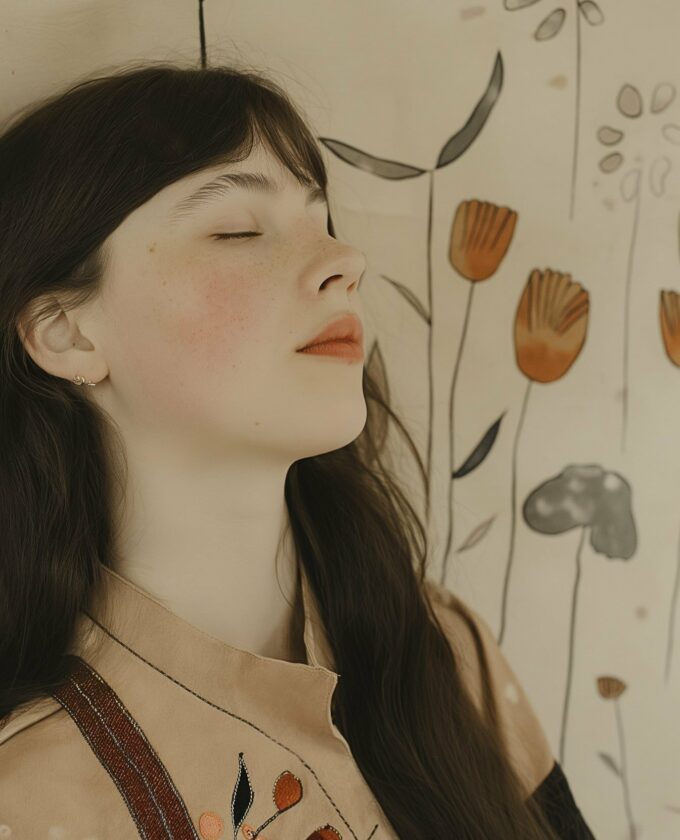 Serene Portrait of Young Woman